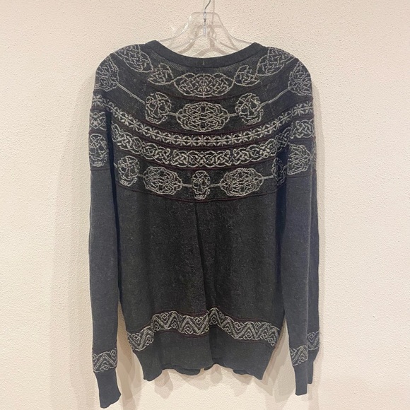 Alexander McQueen Wool Skull Cardigan Size Medium - Picture 5 of 5
